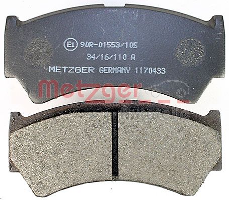 METZGER 1170433 Bremsbelagsatz, Scheibenbremse